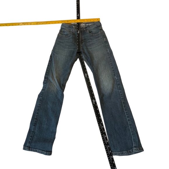 Levi's Signature Slim Straight Jeans Boys Regular 12 Blue Jean Denim with Stretc - Picture 4 of 8